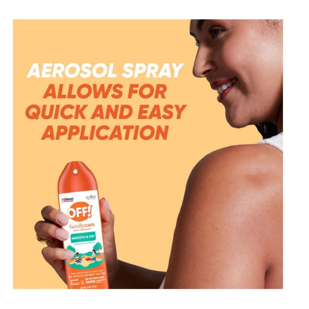 OFF! Family care insect mosquito bug repellant Smooth and Dry 3 pack - Picture 5 of 9